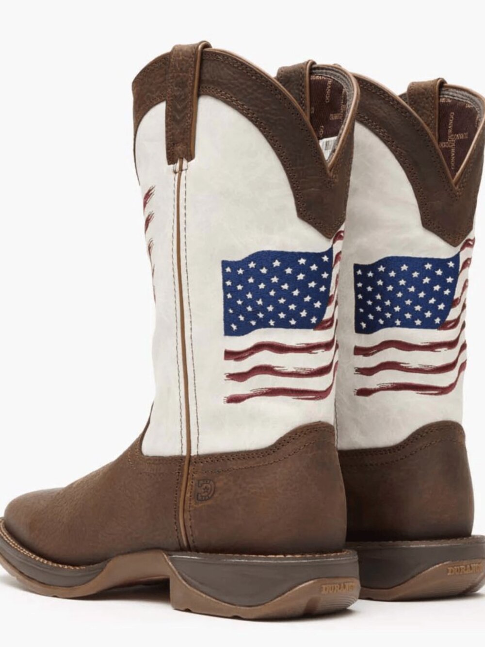 Rebel by Durango Distressed Flag Embroidery Western Boot - Picture 2 of 6